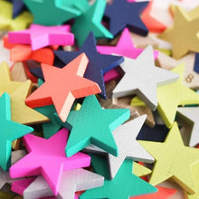 Load image into Gallery viewer, Tanabata Wooden Stars Dominoes