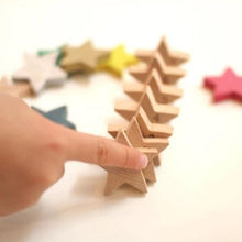 Load image into Gallery viewer, Tanabata Wooden Stars Dominoes