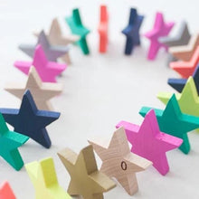 Load image into Gallery viewer, Tanabata Wooden Stars Dominoes