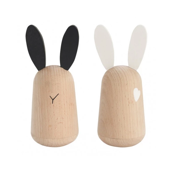 Wooden Rabbit Friends